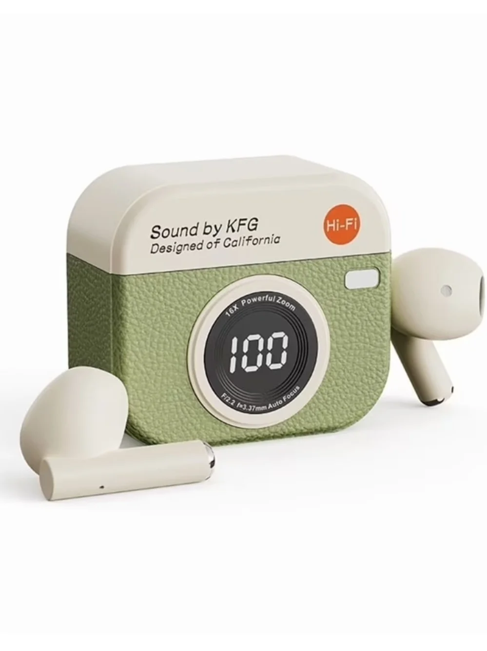 Sound by KFG Q86 True Wireless Bluetooth Stereo In-Ear Earbuds White/Green